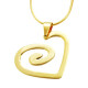 Personalised Swirls of My Heart Necklace - 18ct Gold Plated