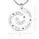 Personalised Swirls of Time Necklace - Sterling Silver