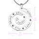 Personalised Swirls of Time Necklace - Sterling Silver