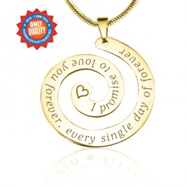 Personalised Promise Swirl - 18ct Gold Plated*Limited Edition
