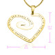 Personalised Love Heart Necklace - 18ct Gold Plated *Limited Edition