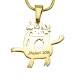 DIY Drawing Necklace in Silver or Gold- Draw Your Own Style - Combine Any Dream Elements