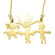 DIY Drawing Necklace in Silver or Gold- Draw Your Own Style - Combine Any Dream Elements