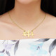 DIY Drawing Necklace in Silver or Gold- Draw Your Own Style - Combine Any Dream Elements