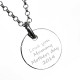 Large Engraved Handprint Necklace For Children