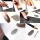 925 Sterling Silver Actual Hand / Footprint Medium Tear-drop Pendant