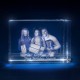 Personalised Crystal With 2D/3D Photo Engraved
