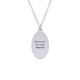 Fingerprint Oval Necklace in Sterling Silver