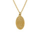 Fingerprint Oval Necklace in Sterling Silver