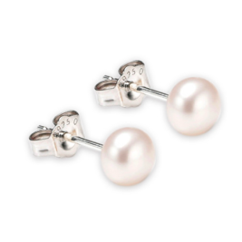 Freshwater Pearl Ear Studs Sterling Silver