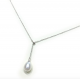 Freshwater Pearl Oval Lariat Drop Necklace Gift For Her