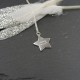 925 Sterling Silver Handprint / Footprint Star Necklace