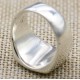 Solid Sterling Silver Square Signet Ring With Gold Brushed Surface Effect