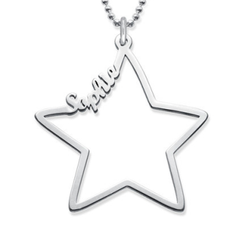 Cute Star Name Necklace Personalised New Design