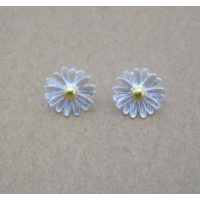 Sterling Silver Dainty Sunflower Earring Unique Sunflower Jewellery