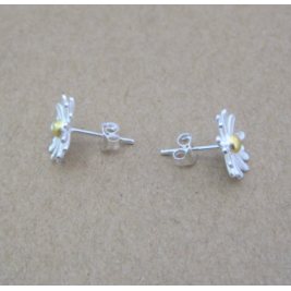 Sterling Silver Dainty Sunflower Earring Unique Sunflower Jewellery