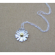 Sterling Silver Dainty Sunflower Neckalce Unique Sunflower Jewellery