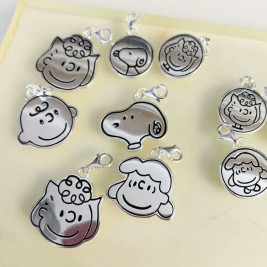 Sterling Silver Custom Cartoon Character Engraved Pendant Necklace