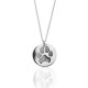 Actual Pet Paw Print Pendant Necklace 925 Sterling Silver