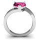  Passion  Large Heart Solitaire Ring