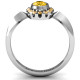  Royal  Bezel Set Oval Cluster Ring