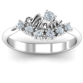 4 - 9 Stone Mom's Glimmering Love Ring