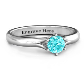 6 Prong Solitaire Ring