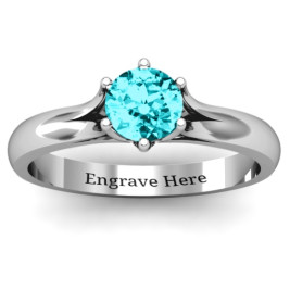 6 Prong Solitaire Ring