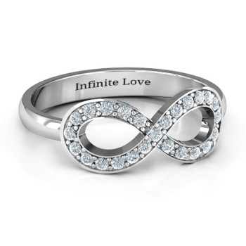 Accented Infinity Ring