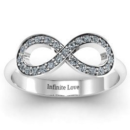 Accented Infinity Ring