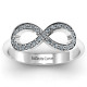 Accented Infinity Ring