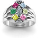 Arachna Centre Marquise and Princess Ring with Accents