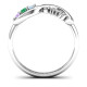 Aunt's Infinite Love Ring with Stones