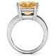 Basket Set Princess Cut Solitaire Ring