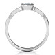 Bezel Set Love Ring with Accents