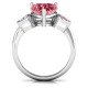 Brilliant Love Accented Heart Ring