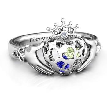 Caged Hearts Claddagh Ring