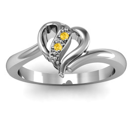 Centre Weave Fashion Heart Ring