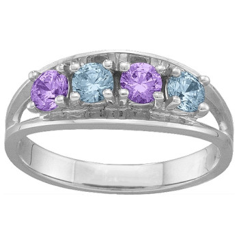 Classic 2-6 Gemstones Ring