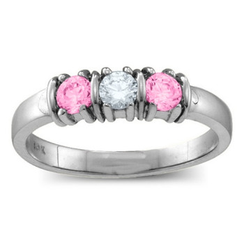 Classic Separated 2-5 Stones Ring