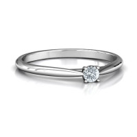 Classic Solitare Sparkle Ring