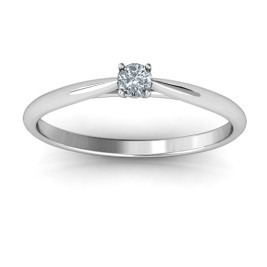 Classic Solitare Sparkle Ring