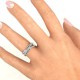 Crossover Accent Multi Band Ring