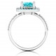 Cushion Cut Statement Ring with Halo