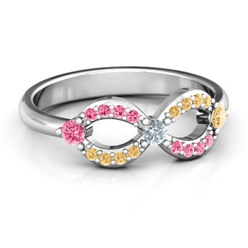 Dazzling Infinity Ring with Accents