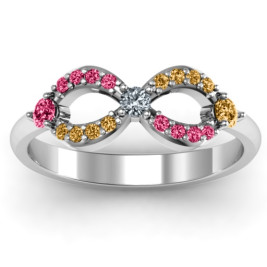 Dazzling Infinity Ring with Accents