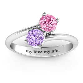 Destined For Love Double Gemstone Ring