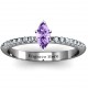 Elegant Marquise with Accent Band Ring
