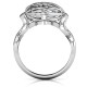 Encased in Love Caged Hearts Ring with Infinity Band