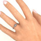 Encircled Prong Heart Ring